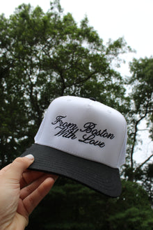  BLACK FROM BOSTON WITH LOVE TRUCKER HAT