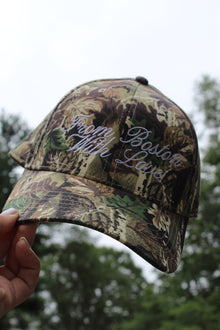  CAMO FROM BOSTON WITH LOVE TRUCKER HAT