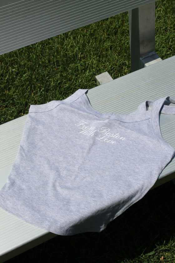 FROM BOSTON TANK HEATHER GRAY