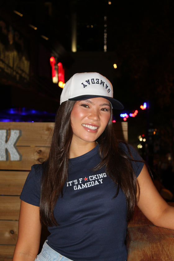 GAMEDAY CANVAS TRUCKER HAT